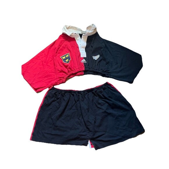 Munster vs All Blacks New Zealand 30 Years Anniversary 1978 Adidas Shirt & Skirt - Picture 1 of 5